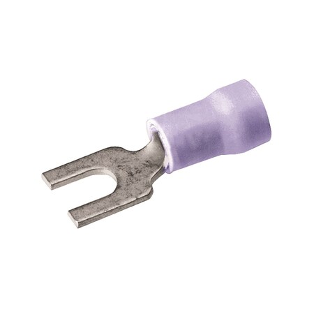 Burndy Fork Terminal, 16 - 14 AWG, 600 V, #6 - #8 Stud, Polyvinylchloride Ins TP148FBG25